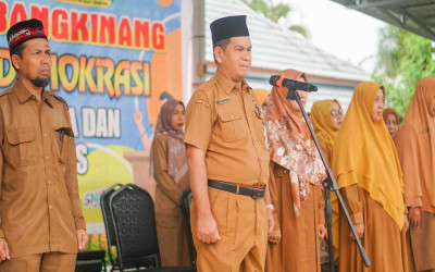 Upacara Rutin Bersama Pengawas Pembina Baru Bapak Fajri M. Hanif, S.Pd., M.Kom