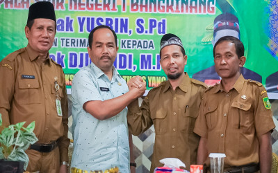 Momentum Pisah Sambut Kepala SMK Negeri 1 Bangkinang yang Baru Dan Terdahulu
